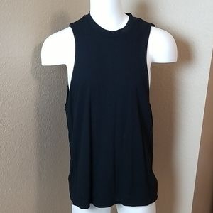 The Rail Cut Off Black Tee Large